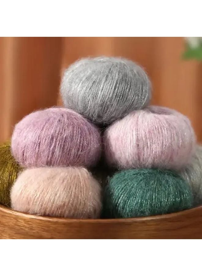 Mohair Wool Yarn 10pcs 250g Total Color 05 For Knitting Crochet Sweaters Scarves - Image 2